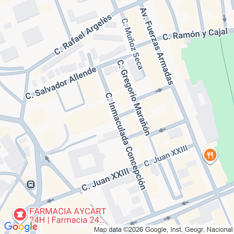 Código postal de Inmaculada Concepcion en Algeciras