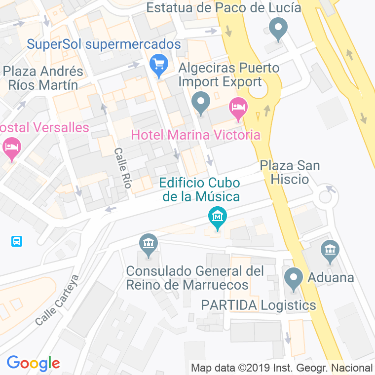 Código Postal calle Segismundo Moret en Algeciras