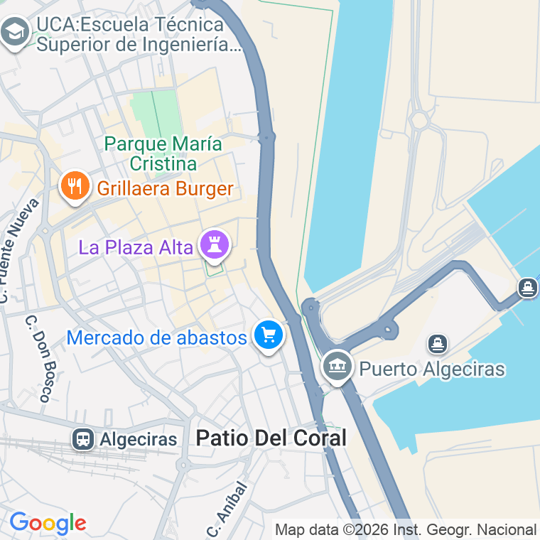 Código postal de Virgen del Carmen, Avenida (impares del 1 al 49) en Algeciras