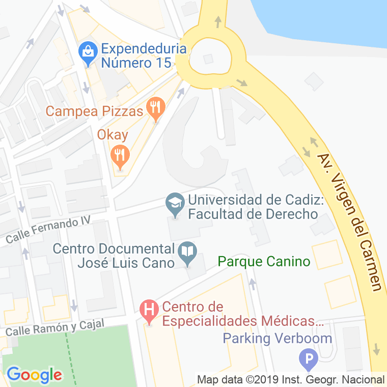 Código Postal calle Jardin Del General, zona en Algeciras
