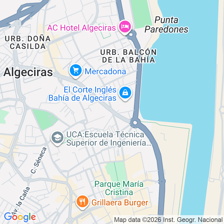 Código postal de Virgen del Carmen, Avenida (impares del 51 al Final) en Algeciras
