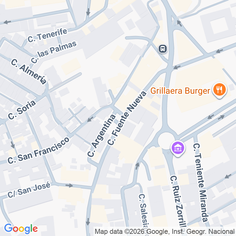 Código postal de Fuente Nueva en Algeciras