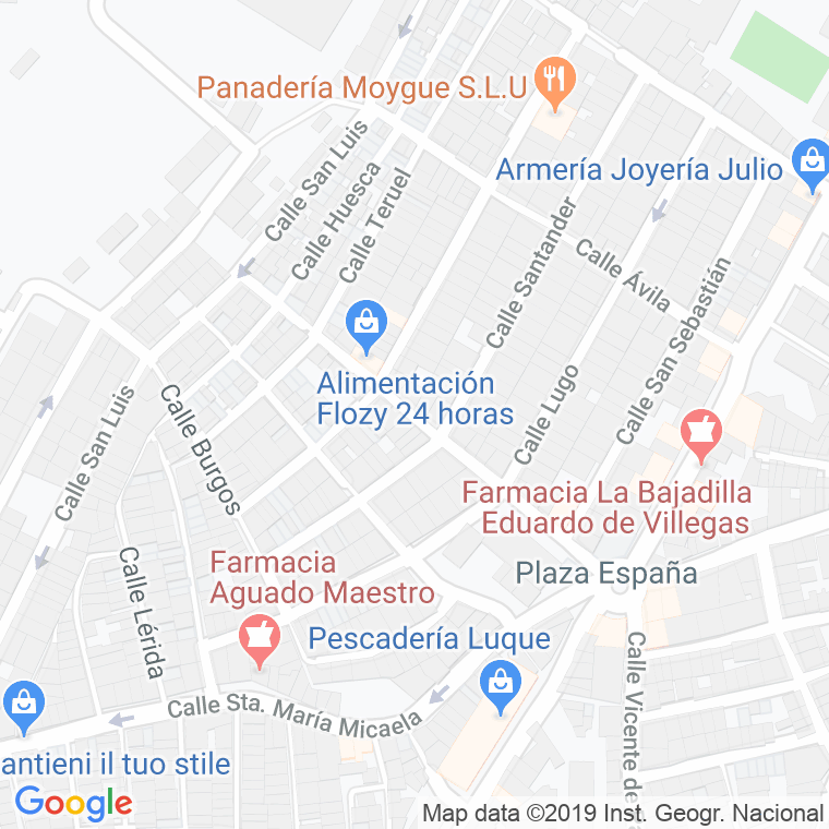 Código Postal calle Gerona en Algeciras