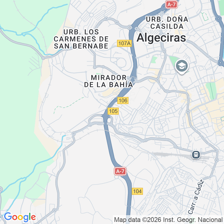 Código postal de Gonzalo Fernandez de Cordoba en Algeciras