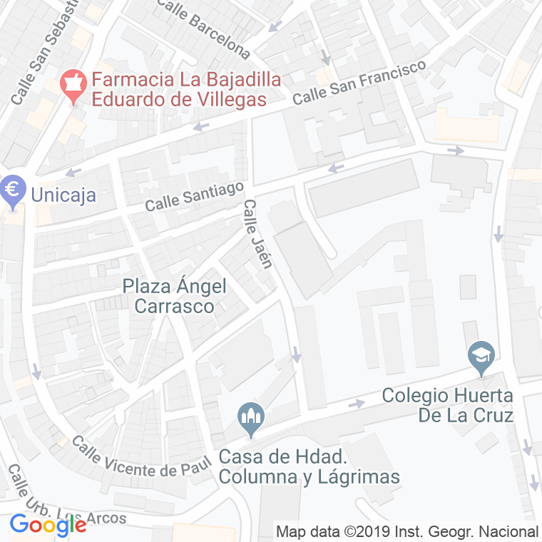 Código Postal calle Jaen en Algeciras