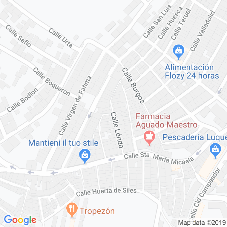 Código Postal calle Lerida en Algeciras