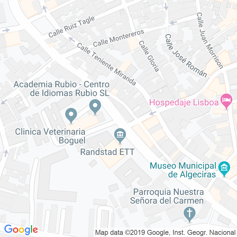Código Postal calle Patriarca Ramon Perez Rodriguez en Algeciras
