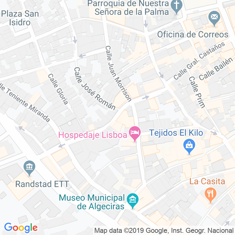 Código Postal calle Ferial, Terrenos Del en Algeciras