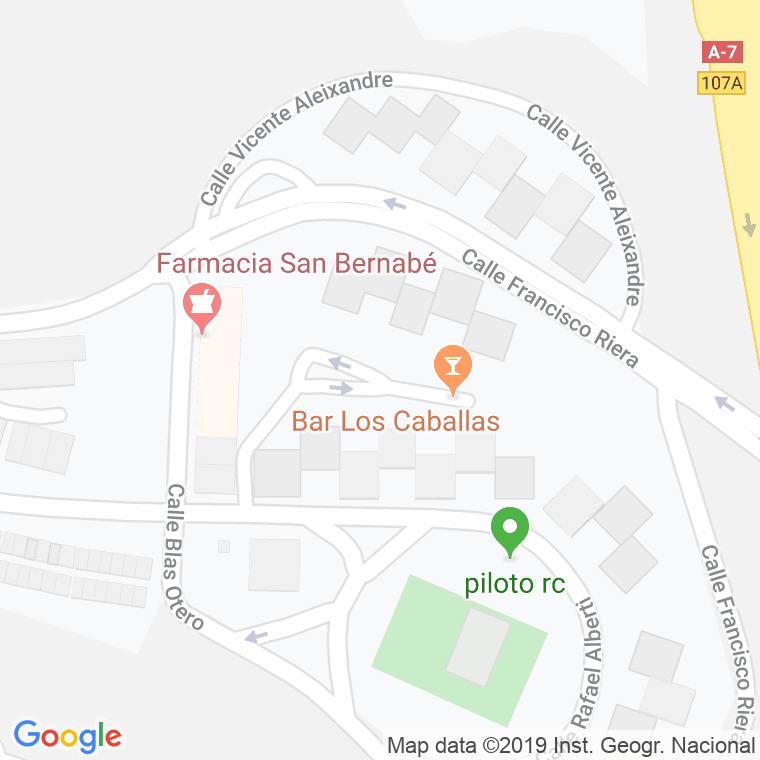 Código Postal calle Luis Cernuda en Algeciras
