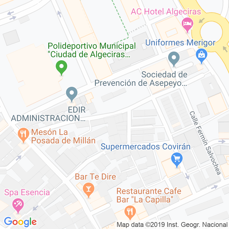 Código Postal calle Maestro Granados en Algeciras