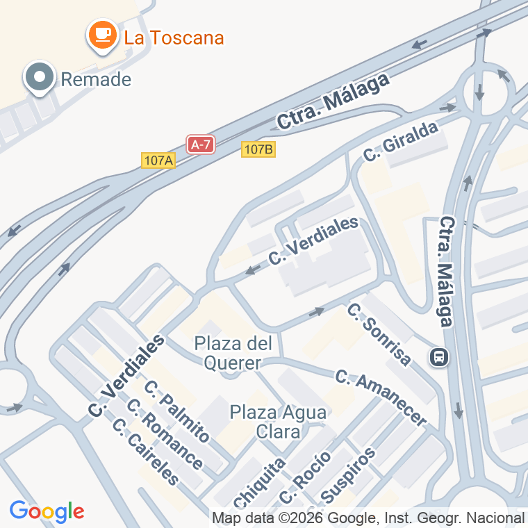 Código postal de Verdiales en Algeciras