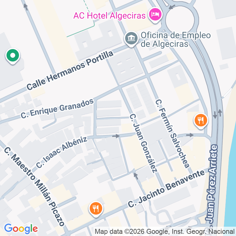 Código postal de Vicente Espinel en Algeciras