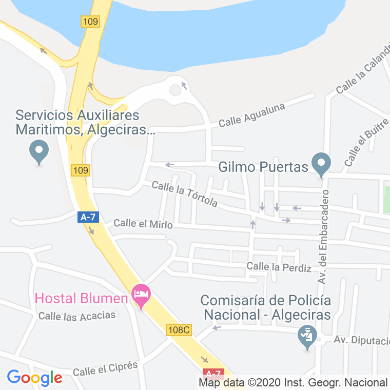 Código Postal calle Alcatraz, El en Algeciras