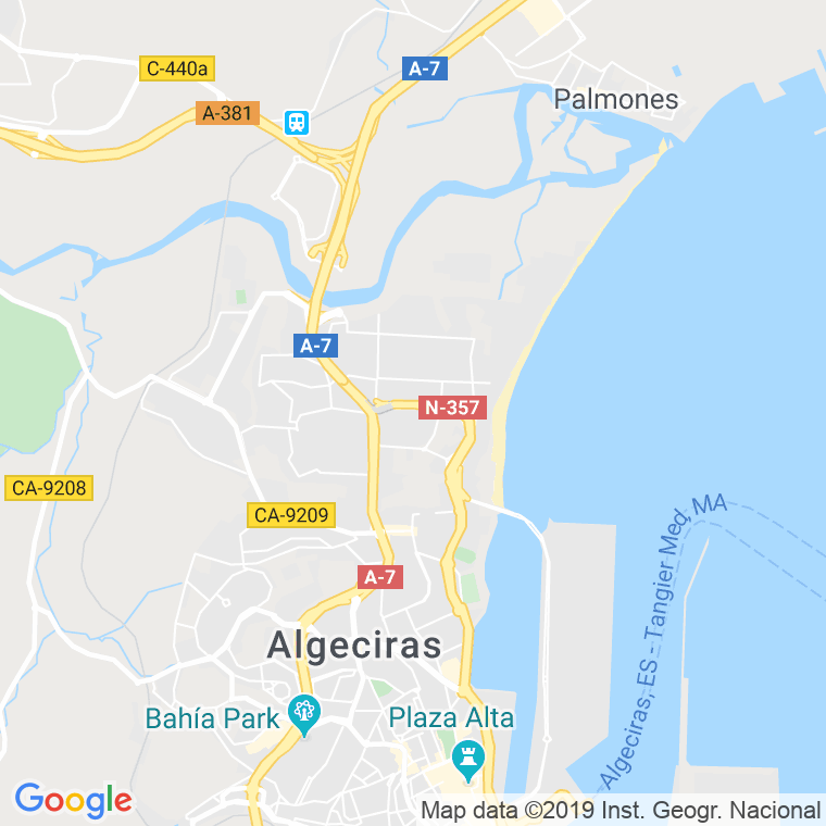 Código Postal calle Araucaria en Algeciras