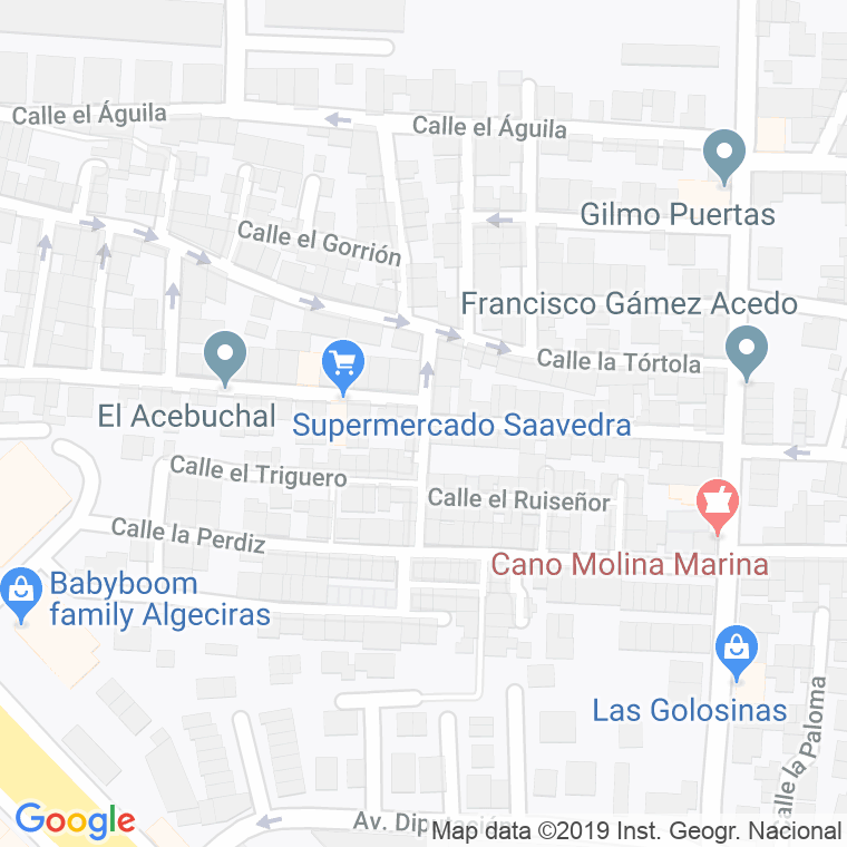 Código Postal calle Cuco, El en Algeciras