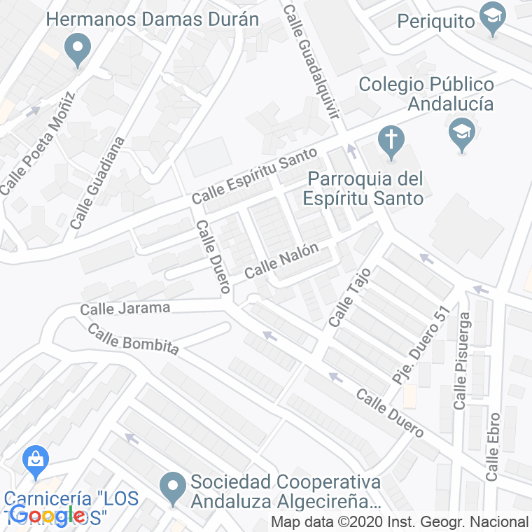 Código Postal calle Guadalete en Algeciras