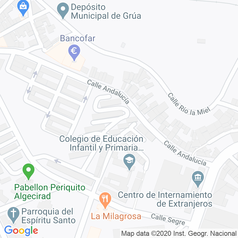 Código Postal calle Guadiaro, paseo en Algeciras