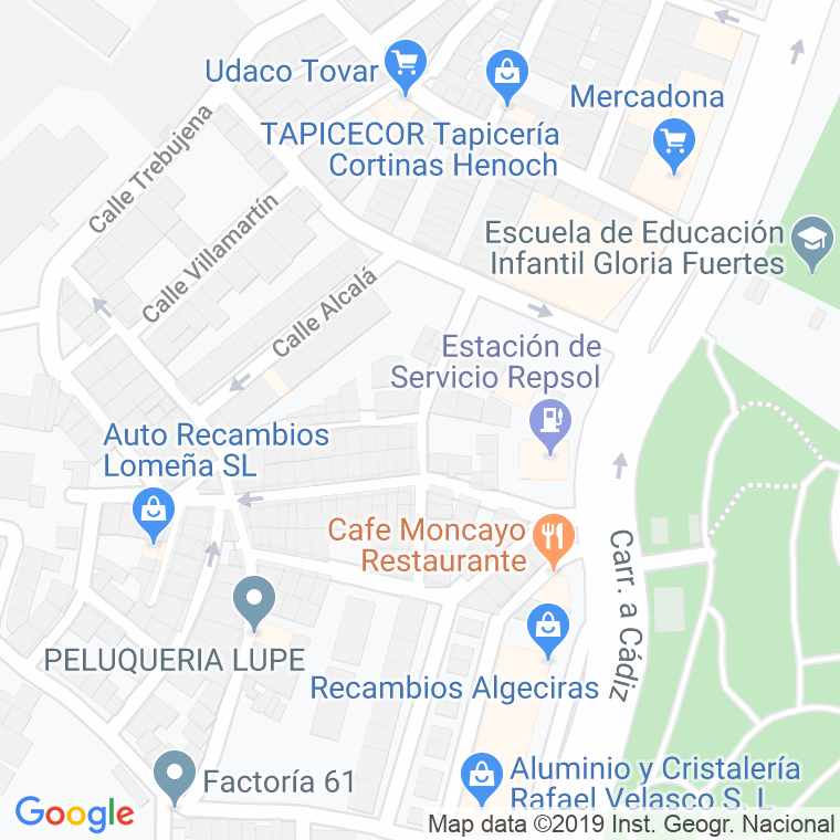 Código Postal calle Jimena en Algeciras