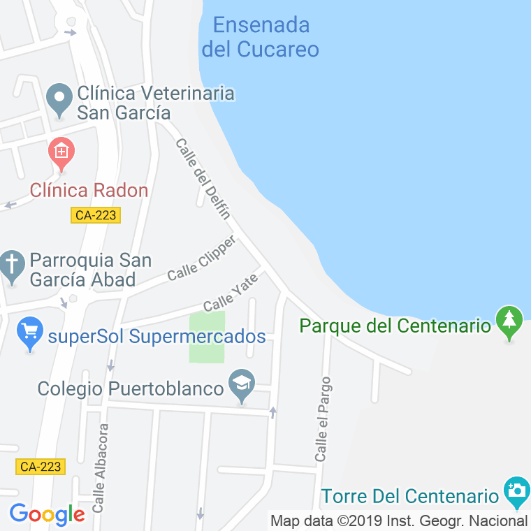 Código Postal calle Delfin en Algeciras