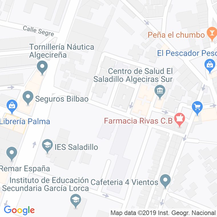 Código Postal calle Guadix en Algeciras