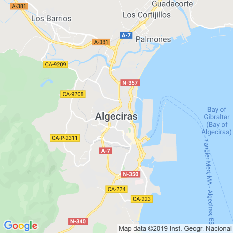 Código postal de Codigo Correspondencia para Organismos Oficiales en Algeciras