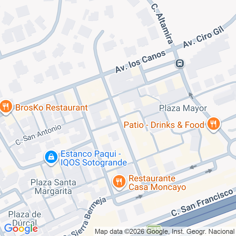 Código postal de Calle Manuel Gavilan Oncala en Pueblo Nuevo