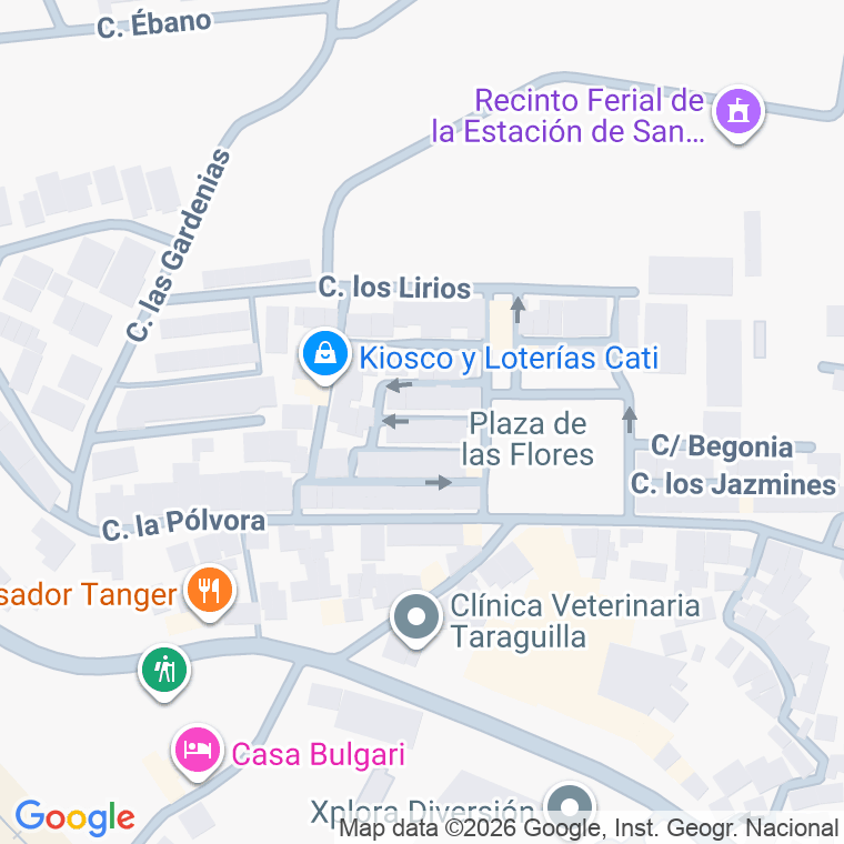 Código postal de Calle Azucenas las en Taraguilla