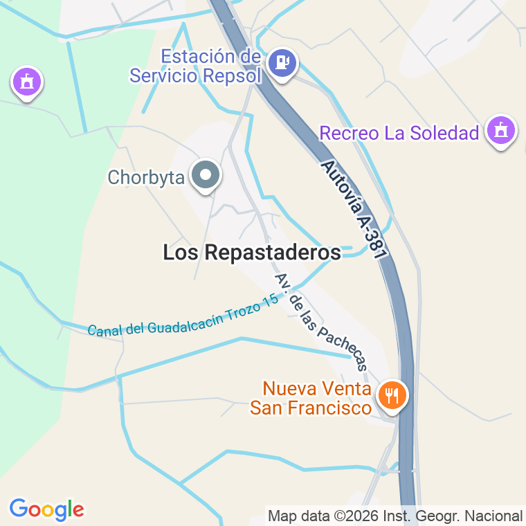 Código postal de Repastaderos, los en Cádiz