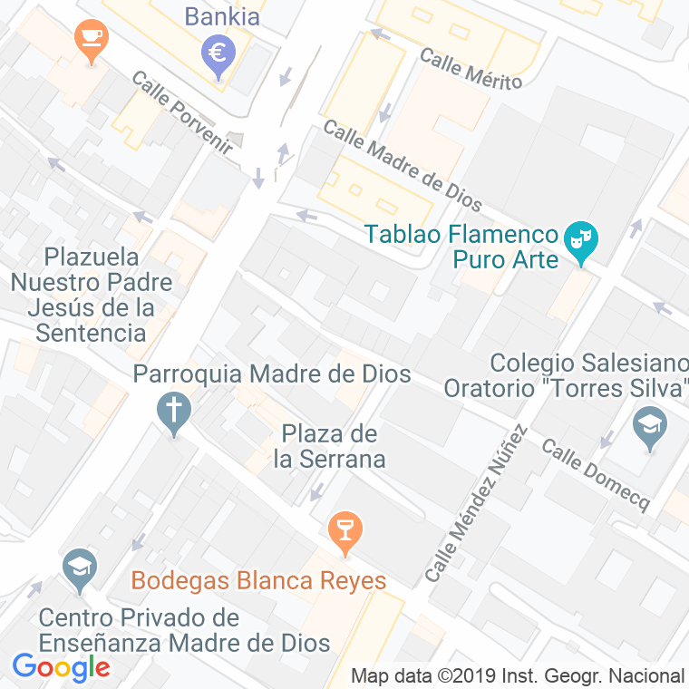 Código Postal calle Alamos en Jerez de la Frontera