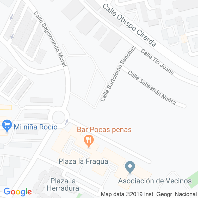 Código Postal calle Antonio Chacon en Jerez de la Frontera