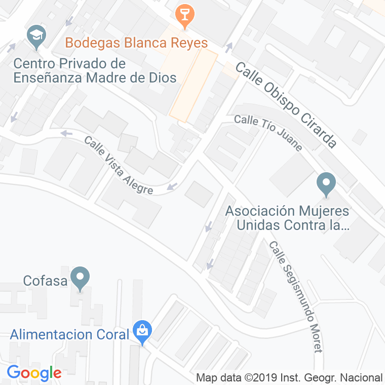 Código Postal calle Barriada Vista Alegre en Jerez de la Frontera