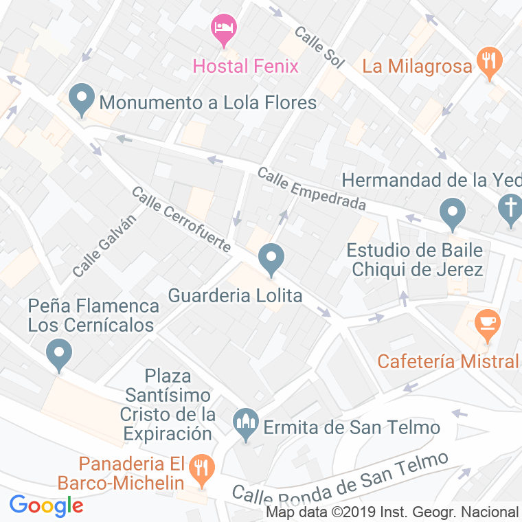Código Postal calle Lecheras en Jerez de la Frontera