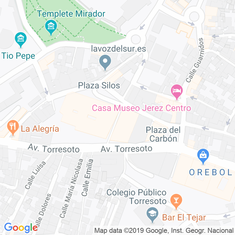 Código Postal calle Lindos en Jerez de la Frontera