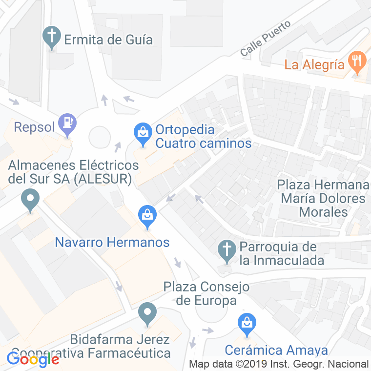 Código Postal calle Manuel Maria en Jerez de la Frontera