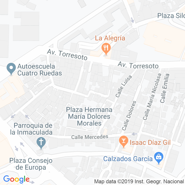 Código Postal calle Margarita, De La, plaza en Jerez de la Frontera