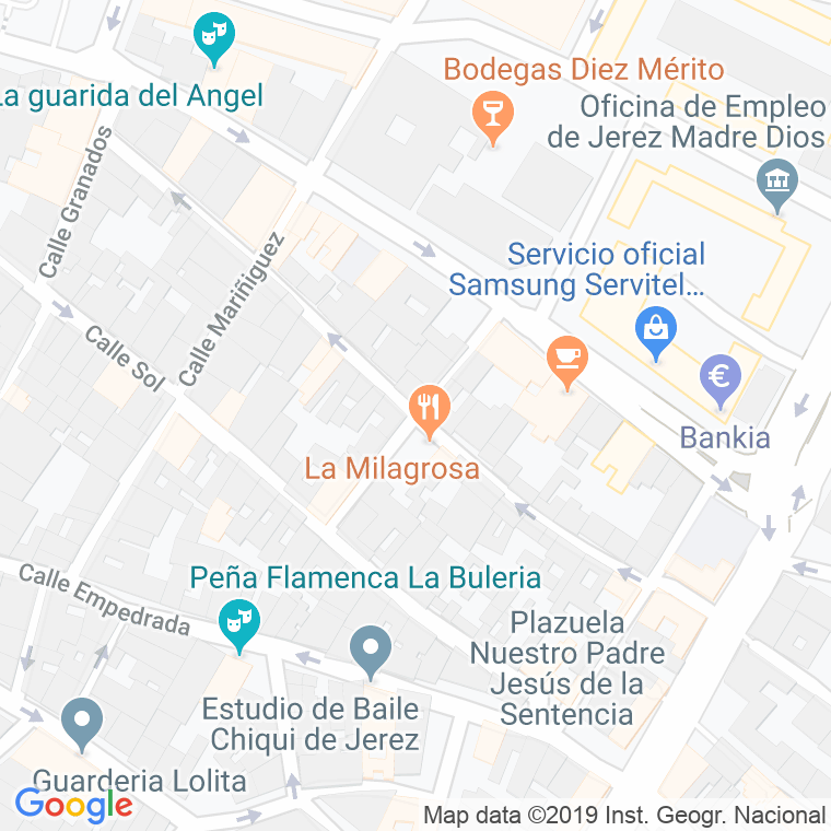 Código Postal calle Marimanta en Jerez de la Frontera