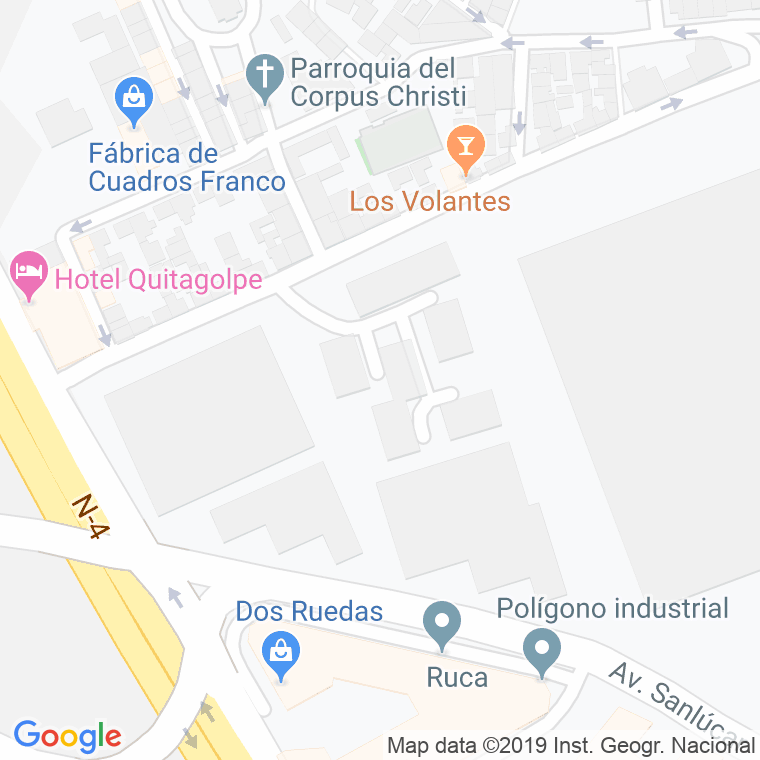 Código Postal calle "X", De (Barriada Alegria), plaza en Jerez de la Frontera
