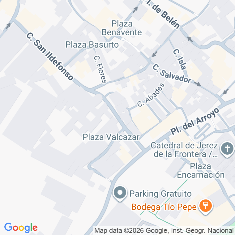 Código postal de Calle Santisimo Cristo Defensio en Jerez de la Frontera