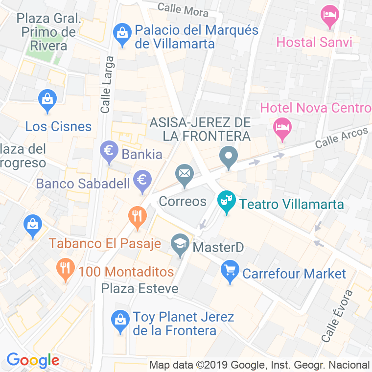 Código Postal calle Cerron en Jerez de la Frontera
