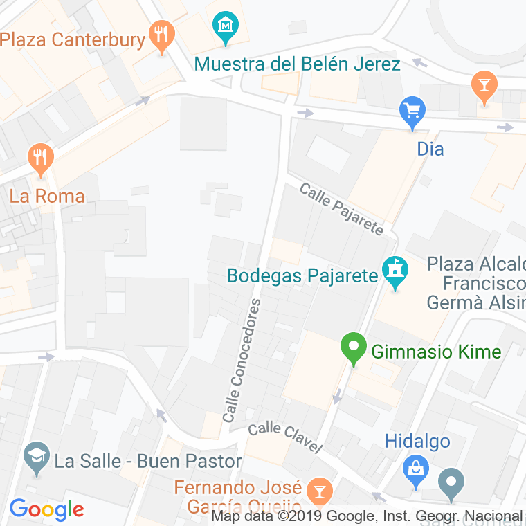 Código Postal calle Conocedores en Jerez de la Frontera