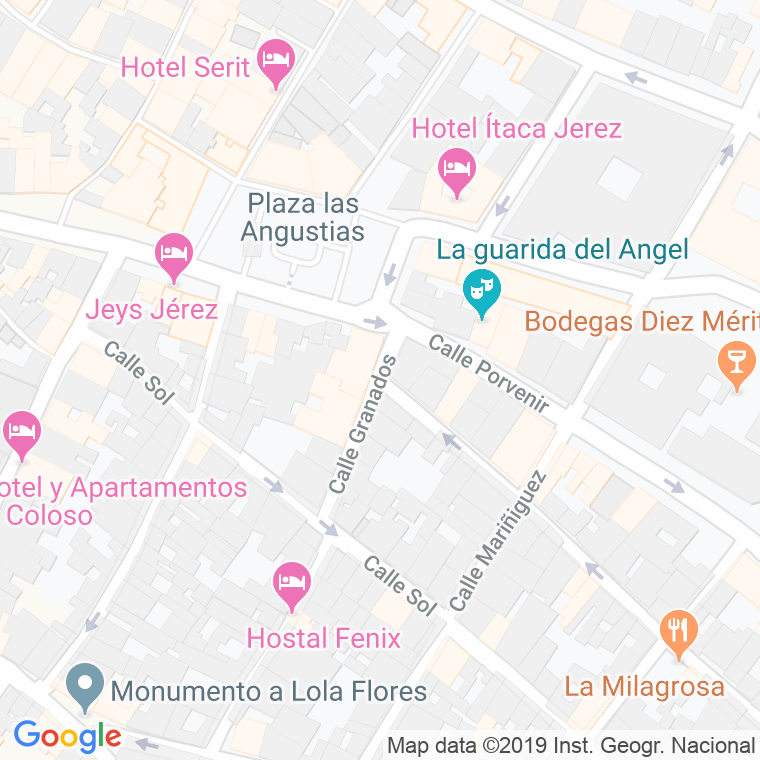 Código Postal calle Granados en Jerez de la Frontera