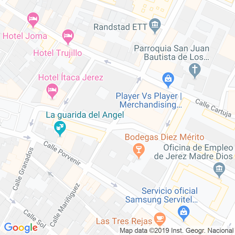 Código Postal calle Manuel Leyton "El Coli" en Jerez de la Frontera