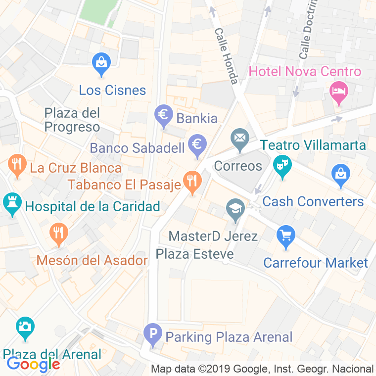 Código Postal calle Santa Maria en Jerez de la Frontera