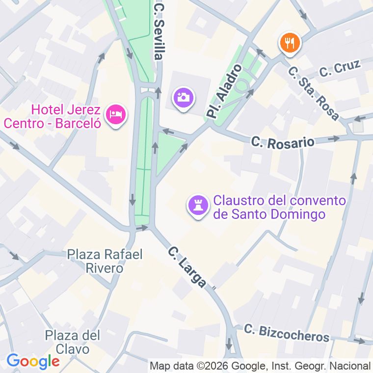 Código postal de Santo Domingo en Jerez de la Frontera