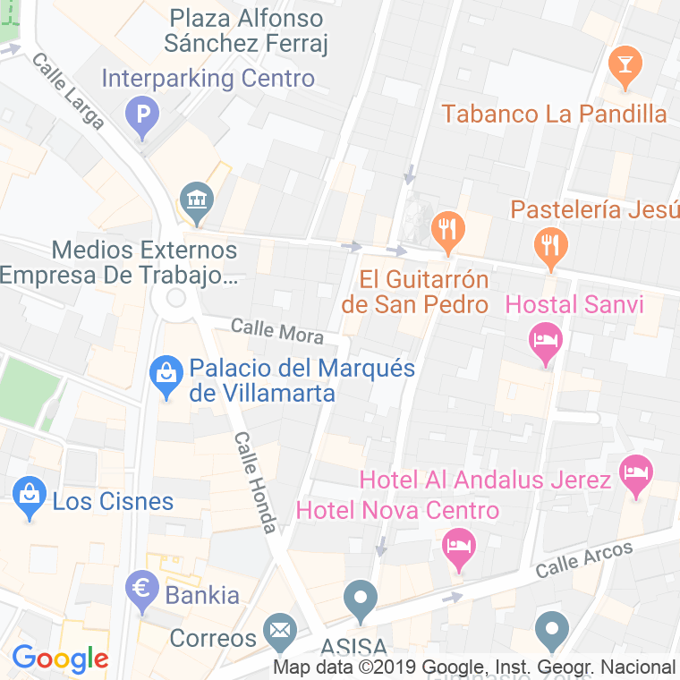 Código Postal calle Tercio De Mora Figueroa en Jerez de la Frontera