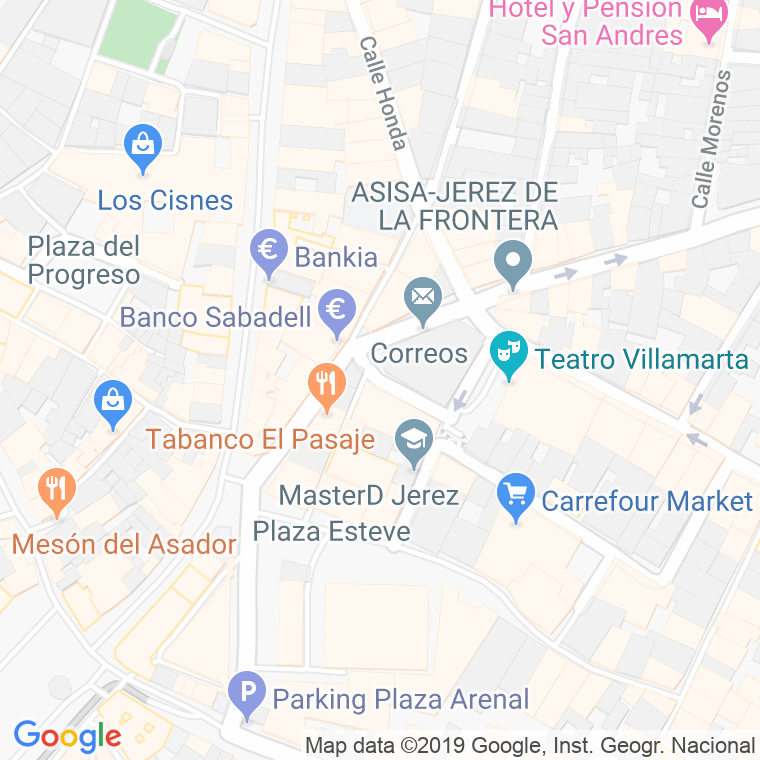 Código Postal calle Veracruz en Jerez de la Frontera