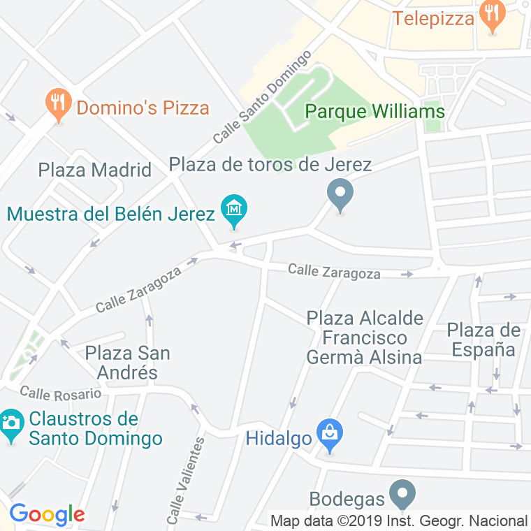 Código Postal calle Zaragoza   (Impares Del 1 Al 23)  (Pares Del 2 Al 20) en Jerez de la Frontera
