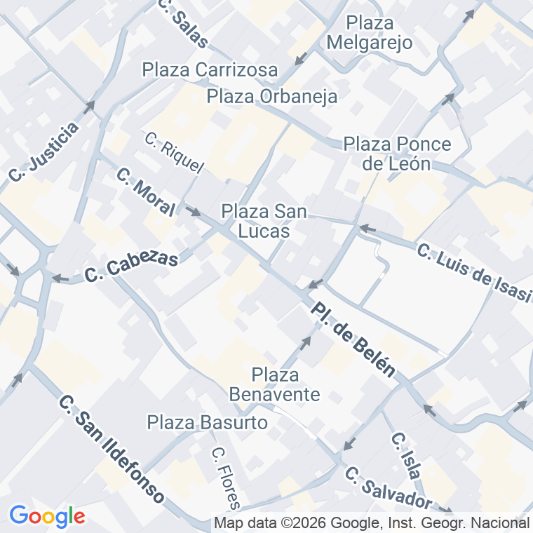 Código postal de Plaza San Lucas en Jerez de la Frontera