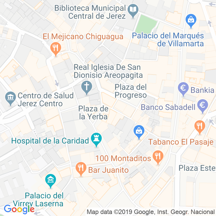 Código Postal calle Algarve, pasaje en Jerez de la Frontera
