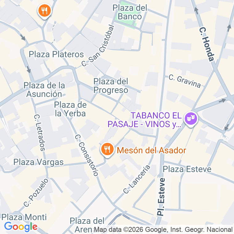 Código postal de Algarve, Pasaje en Jerez de la Frontera